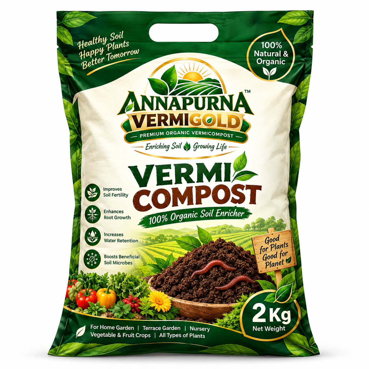 2 KG Vermicompost Pack